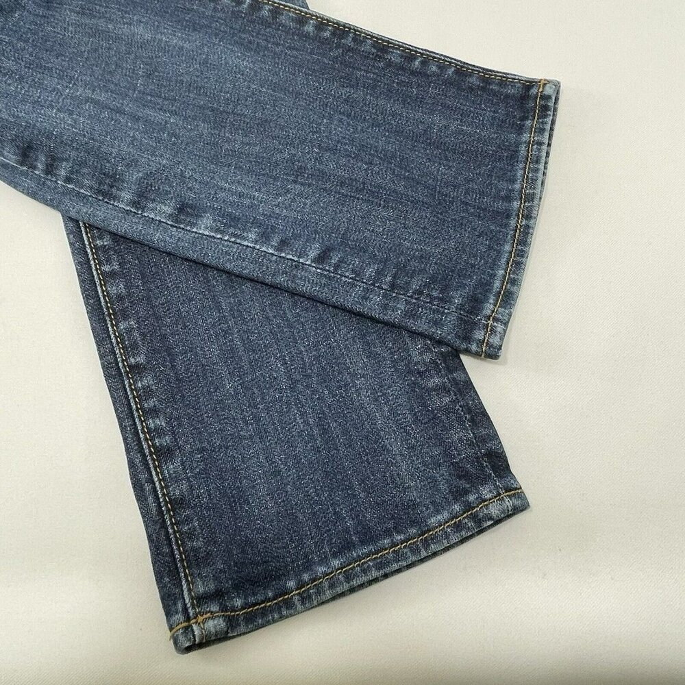 Driftwood Straight Skinny Jeans Women Size 27 Distressed Washed Retro Moto Biker - Picture 10 of 12